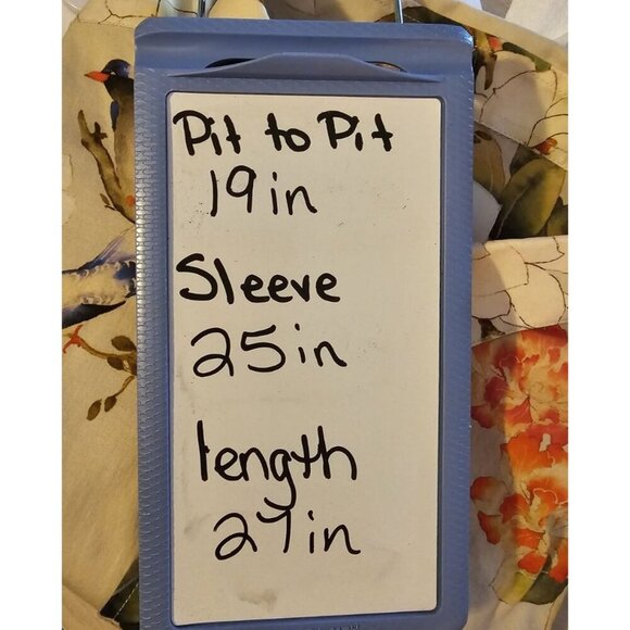 Father & Son Size Medium Stretch Slim Fit White Orange Floral & Bluebird Design - Picture 10 of 12